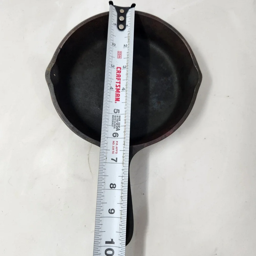 Vintage Lodge 3 SK Cast Iron Skillet 6.5 Inch Pan Made in USA 3 Notch Heat Ring